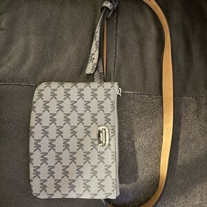 Michael Kors Tan and Gray Crossbody Bag